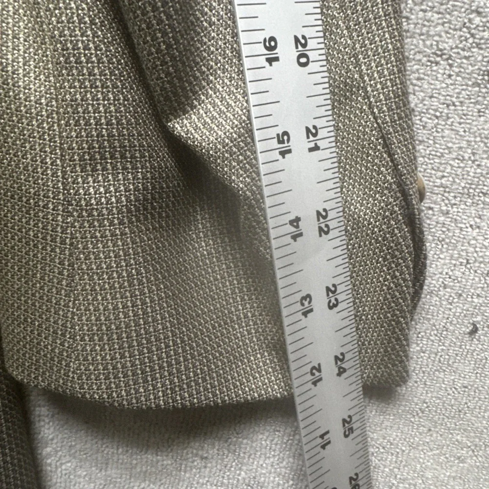 Hickey Freeman Blazer 43R Mens Brown Silk Wool 3 Button Sport Coat Double Vent‎
